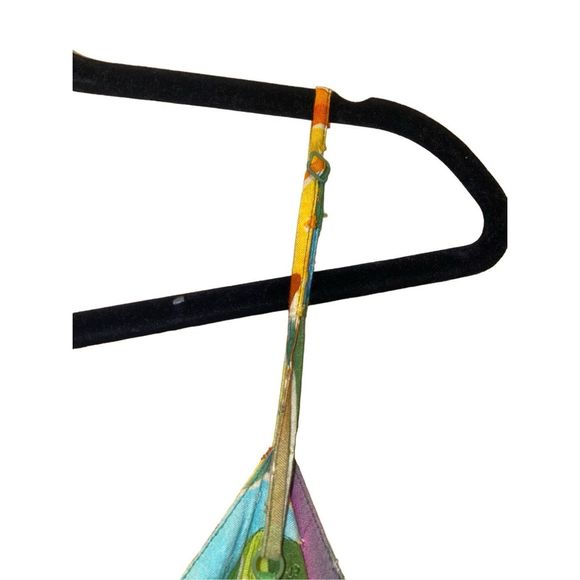 Anthropologie Farm Rio Tie-Waist Printed Dress Multi Palm size M - Picture 5 of 13